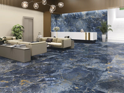 Icaro Blue Pulido tiles floor