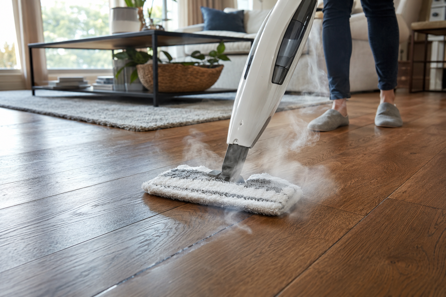 Can You Steam Clean or Mop Hardwood Floors?