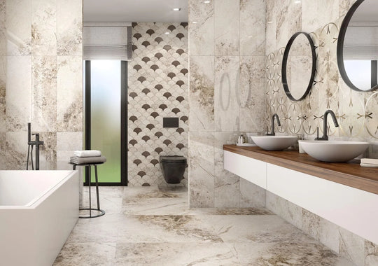 baikal mosaic warm bathroom tiles 