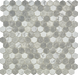 1" Hexagon Recycled Glass Mosaic tiles