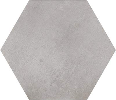 hexagon bloom grey matte finish tiles floor