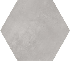 hexagon bloom grey porcelain tiles floor