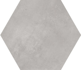 hexagon bloom grey porcelain tiles floor