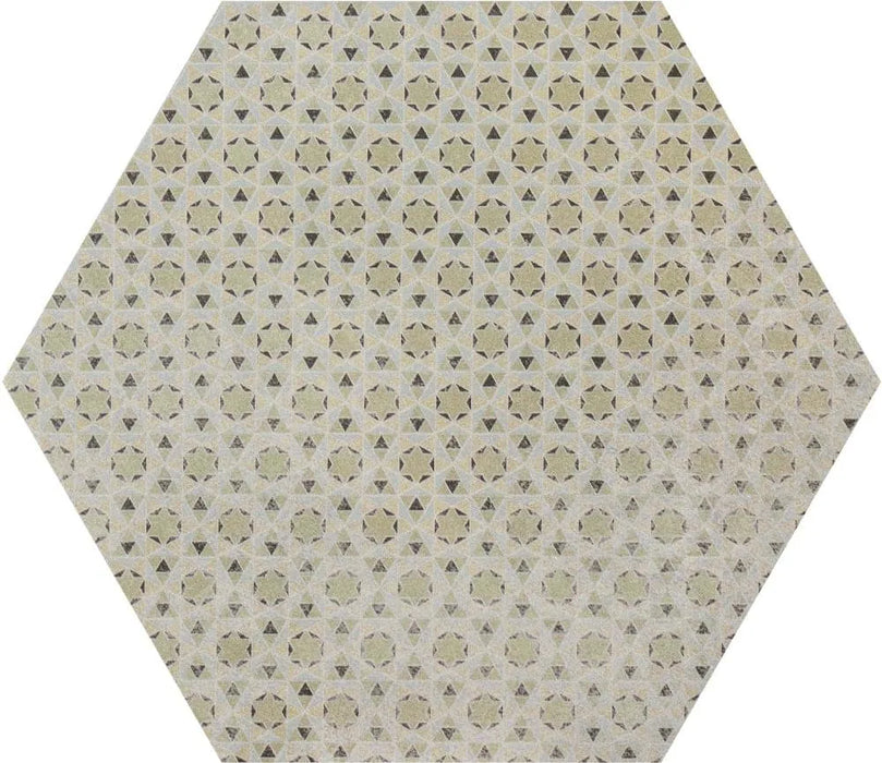 hexagon bloom colored motifs kitchen tiles wall