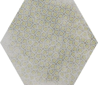 hexagon bloom tone gray base matte finish tiles floor