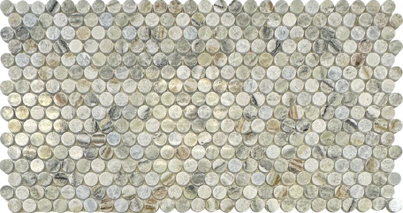 Blue Valley Penny Round Mosaic tiles