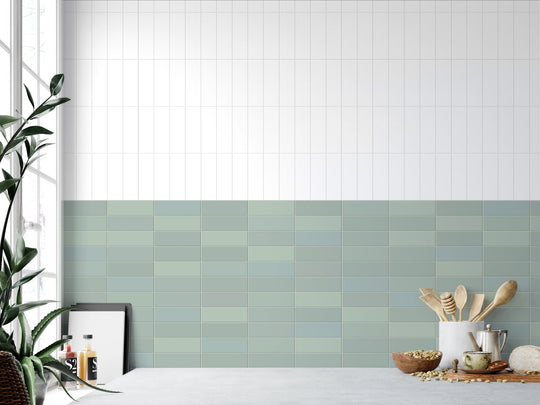 chalky kitchen tile