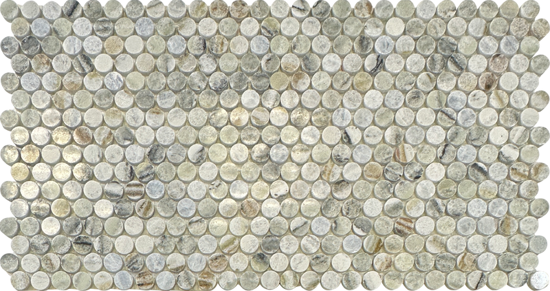 Blue Valley Penny Round Mosaic