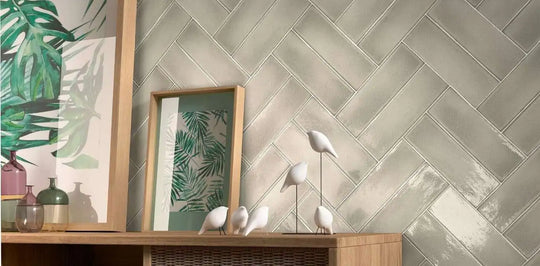 Vermont greige kitchen tiles wall