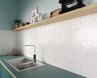 agadir niebla porcelain kitchen feature wall tile