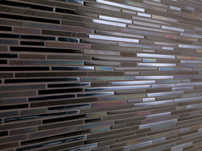 Avatar black iridescent shower tiles