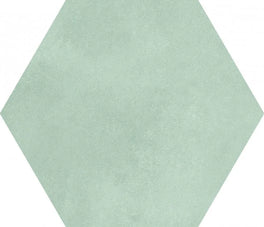 berlin hexagon aquamar matte tile