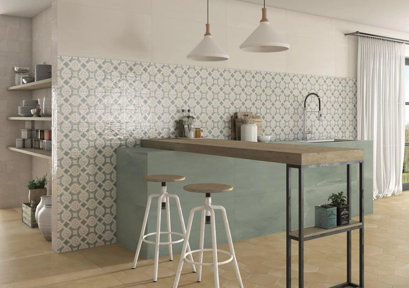 berlin aquamar porcelain kitchen wall tile