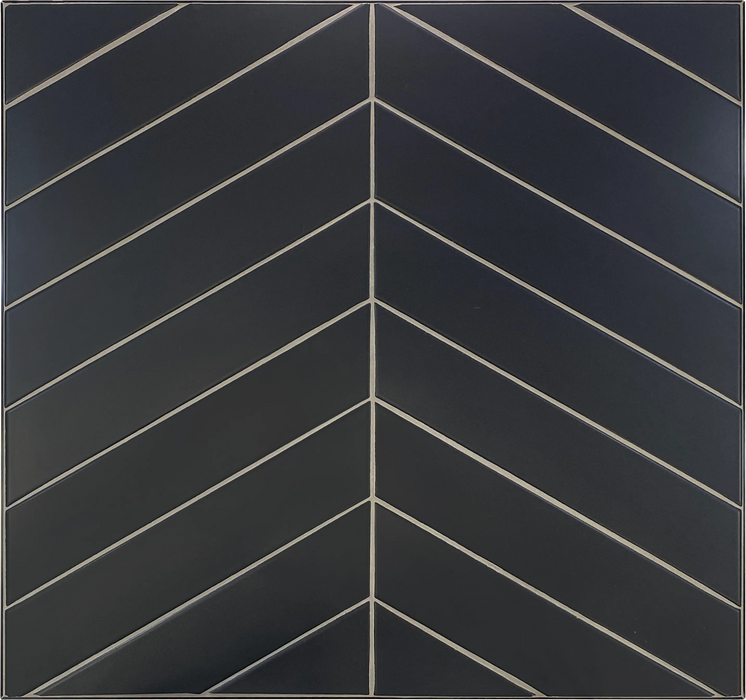 black chevron herringbone pattern porcelain tiles