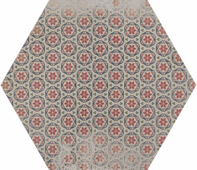 bloom garden hexagon bathroom floor tile