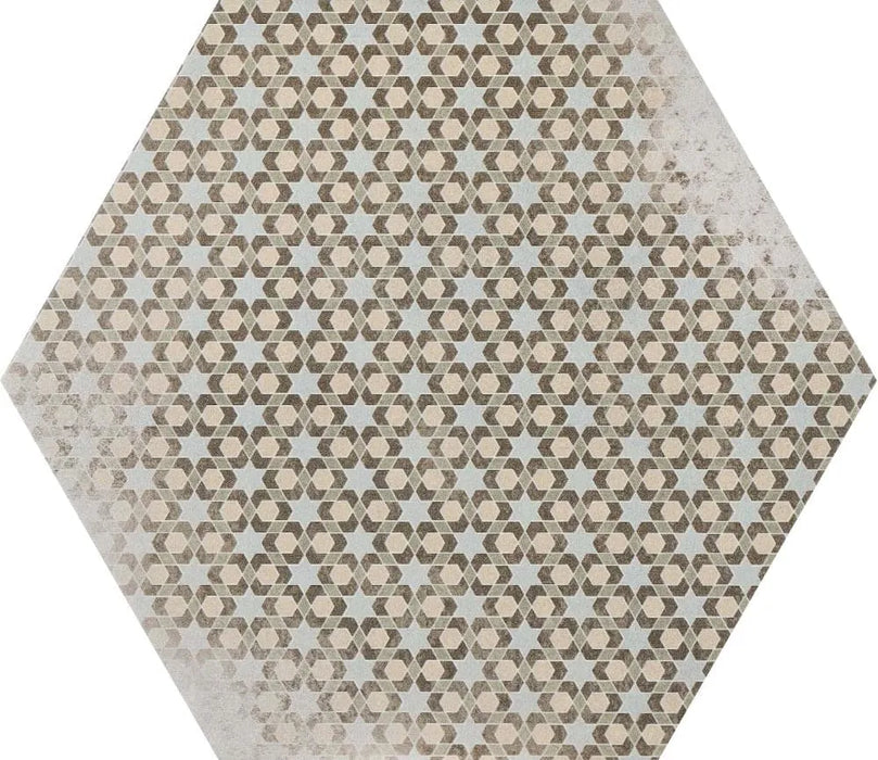 bloom garden hexagon brown porcelain kitchen floor tiles
