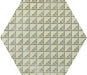 hexagon bloom tone gray base porcelain tiles floor