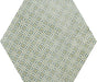 bloom garden hexagon green porcelain floor tiles