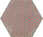 bloom garden hexagon red porcelain bathroom tiles