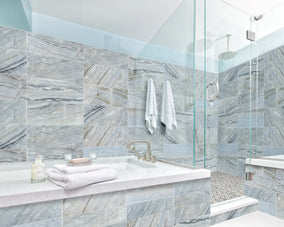 blue valley marble bathroom shower wall tile