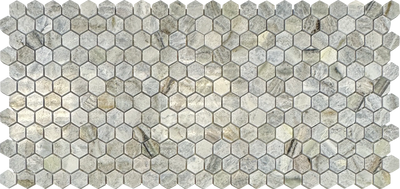 blue valley marble hexagon mosaic tiles 