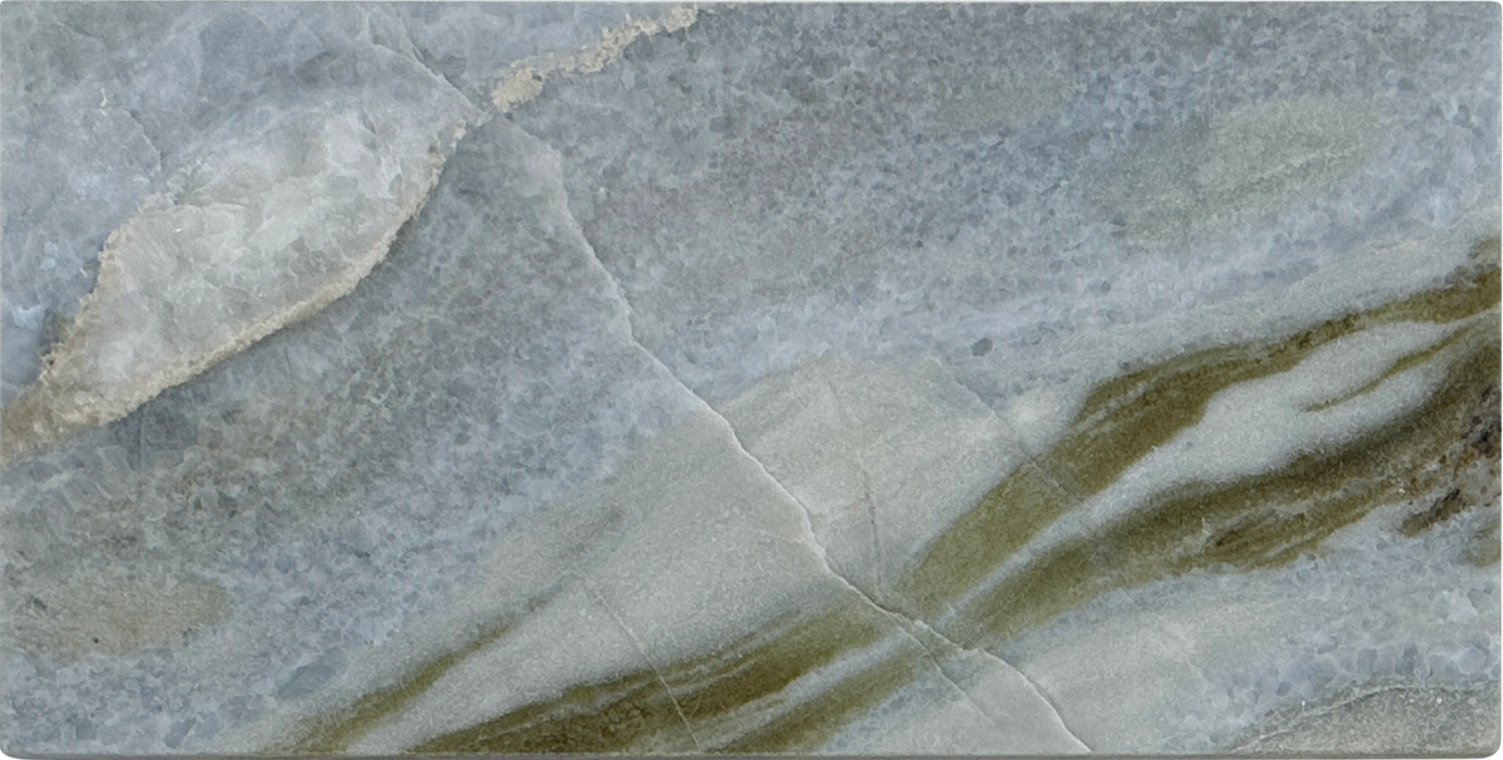 blue valley marble natural stone polished tile in 6" x 12"