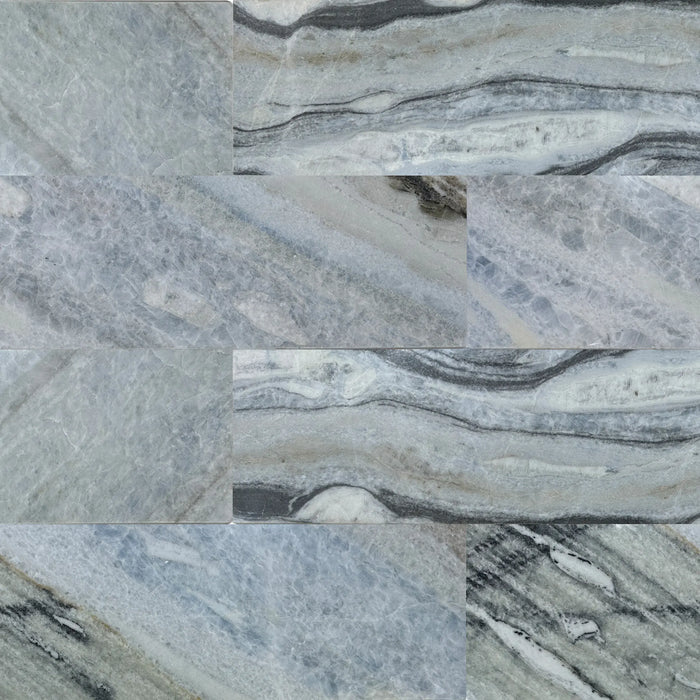 blue valley marble polished 6" x 24" tiles