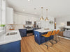 brushed oak luxury vinyl plank glue down flooring for kitchen