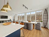 brushed oak luxury vinyl plank flooring for the dining room