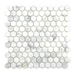Calacatta Gold 1" x 1" Hexagon tiles wall