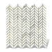 Calacatta Gold 1/2 x 1 Mini Chevron tiles floor