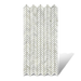 Best Calacatta Gold 1/2 x 1 Mini Chevron  bathroom tiles