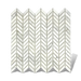 Calacatta Gold 1/2 x 1 Mini Chevron honed finish tiles