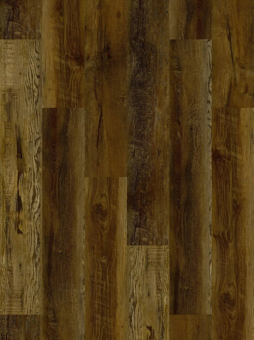 cathedral oak luxury vinyl plank dark brown flooring