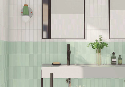 Chalky Acqua Artic Bathroom Wall Tile