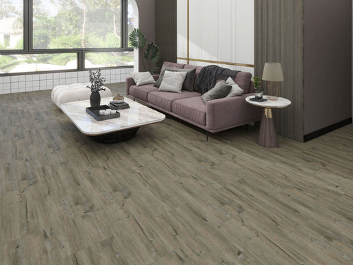 cinder luxury vinyl plank flooring living room