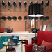 copper mirror glass living room wall tile