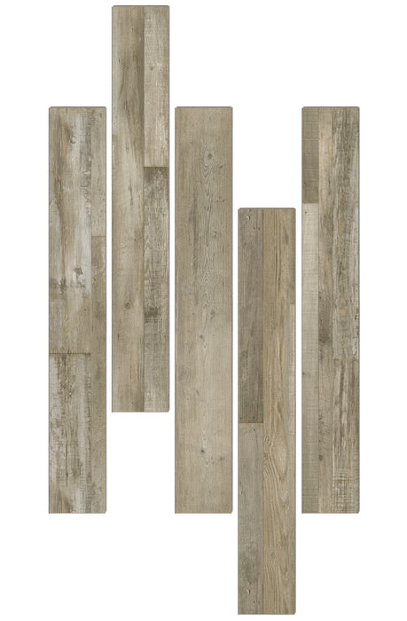 everstill forest medium brown and gray luxury vinyl plank flooring for kitchen