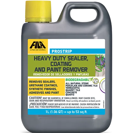 fila prostrip heavy duty sealer coating paint remover in a 1 liter solution