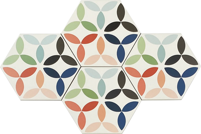 flamingo greta hexagon tiles