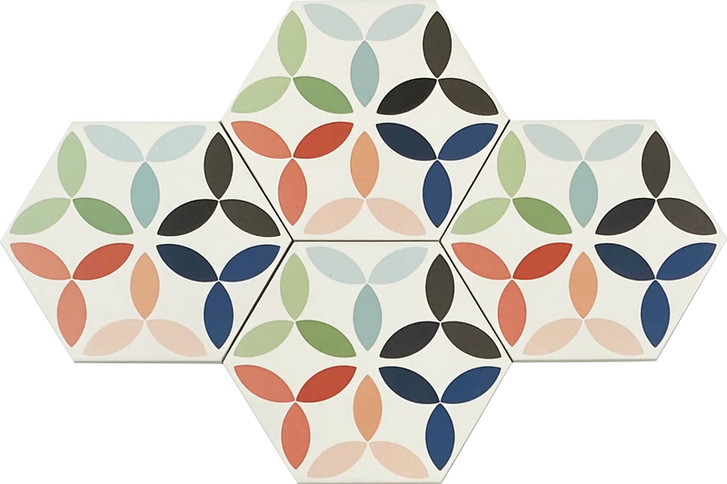 flamingo greta hexagon tiles