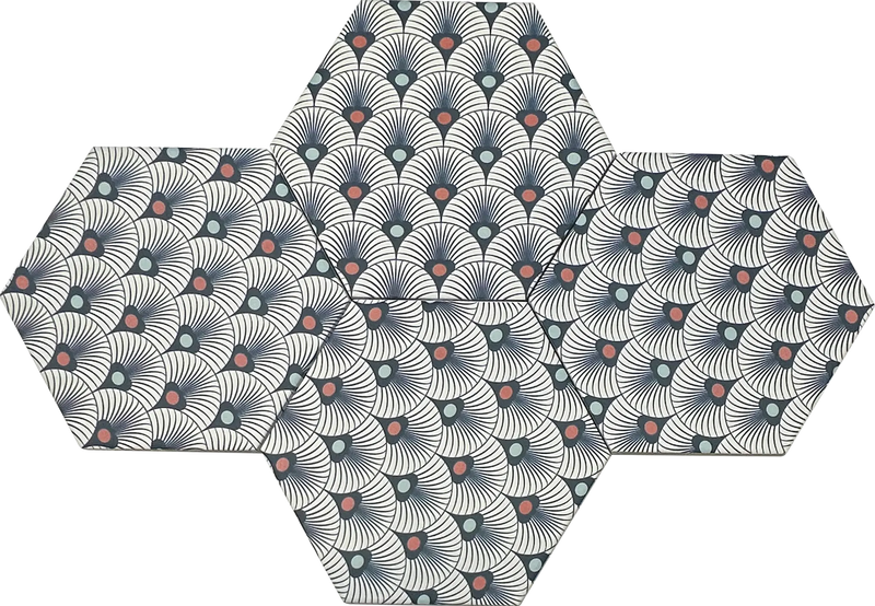 Flamingo Marlin Hexagon Bathroom Tile