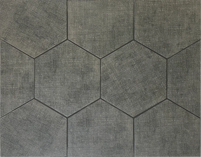 shaded hexagon floor tiles