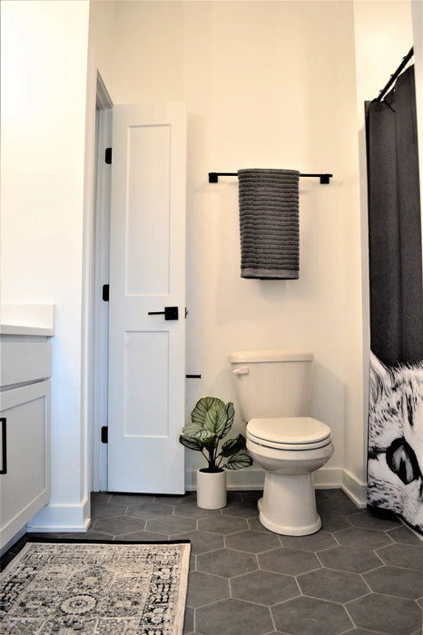 Shaded Hexagon bathroom tiles floor