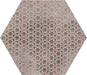 hexagon bloom colored motifs kitchen wall and floor tiles