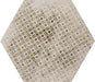 hexagon bloom garden colored motifs floor bathroom tiles