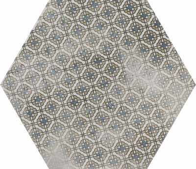 hexagon bloom garden floor tiles