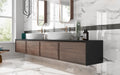 insignia white marble matte finish porcelain grey veins bathroom sink wall tiles