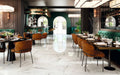 Insignia White Marble matte tiles floor