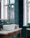 Karma turquoise bathroom wall tile